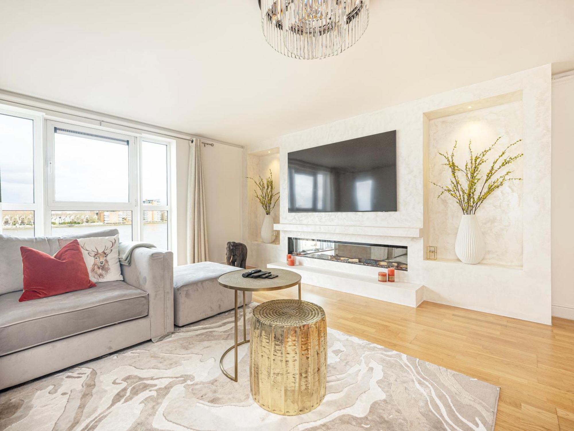 The View Greenwich - Luxury River Thames Apartment Londres Exterior foto