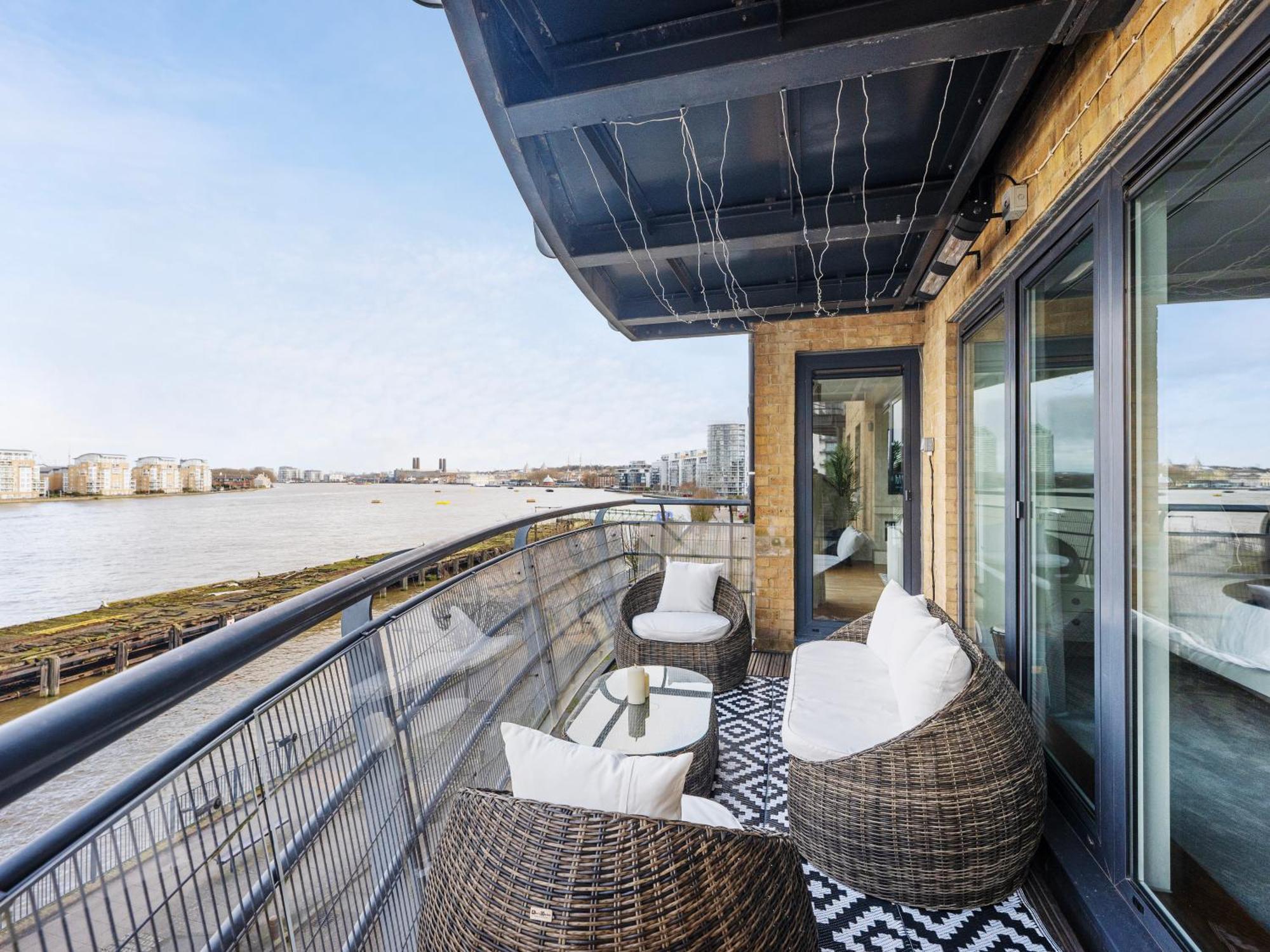 The View Greenwich - Luxury River Thames Apartment Londres Exterior foto